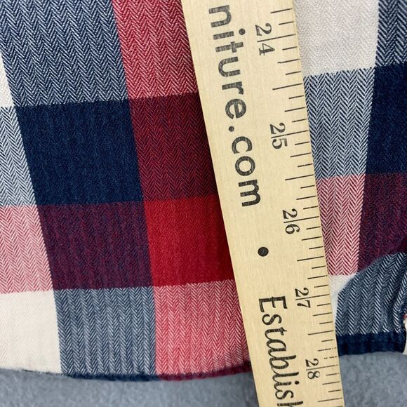 Vans off The Wall Button Up Shirt Mens Large Plaid Cotton Long Sleeve - Picture 8 of 16